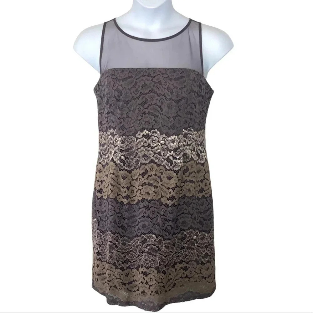Scarlett lace silver dress Platinum 16P xl l